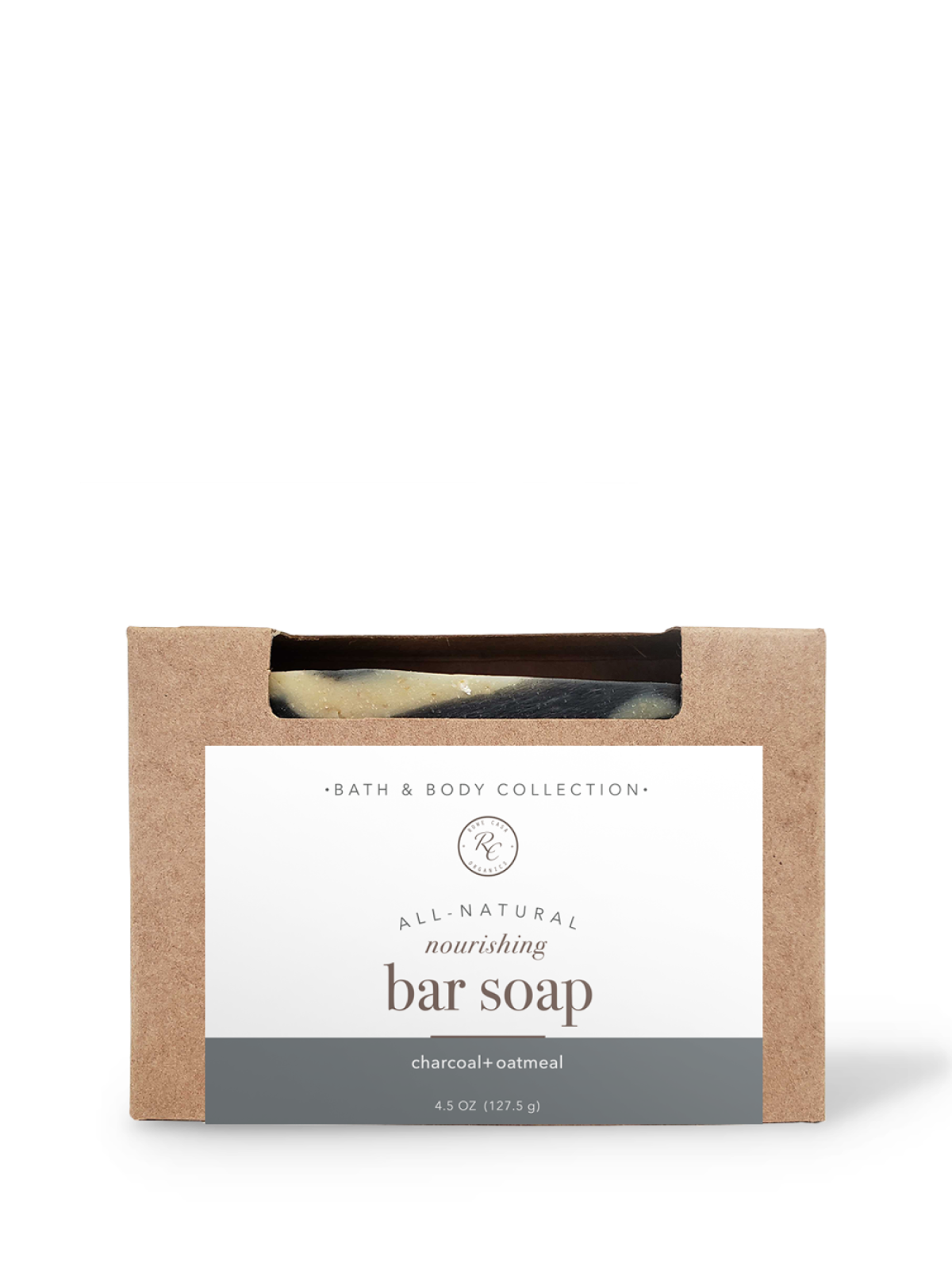 Bar Soap | 4.5 oz - Charcoal + Oatmeal