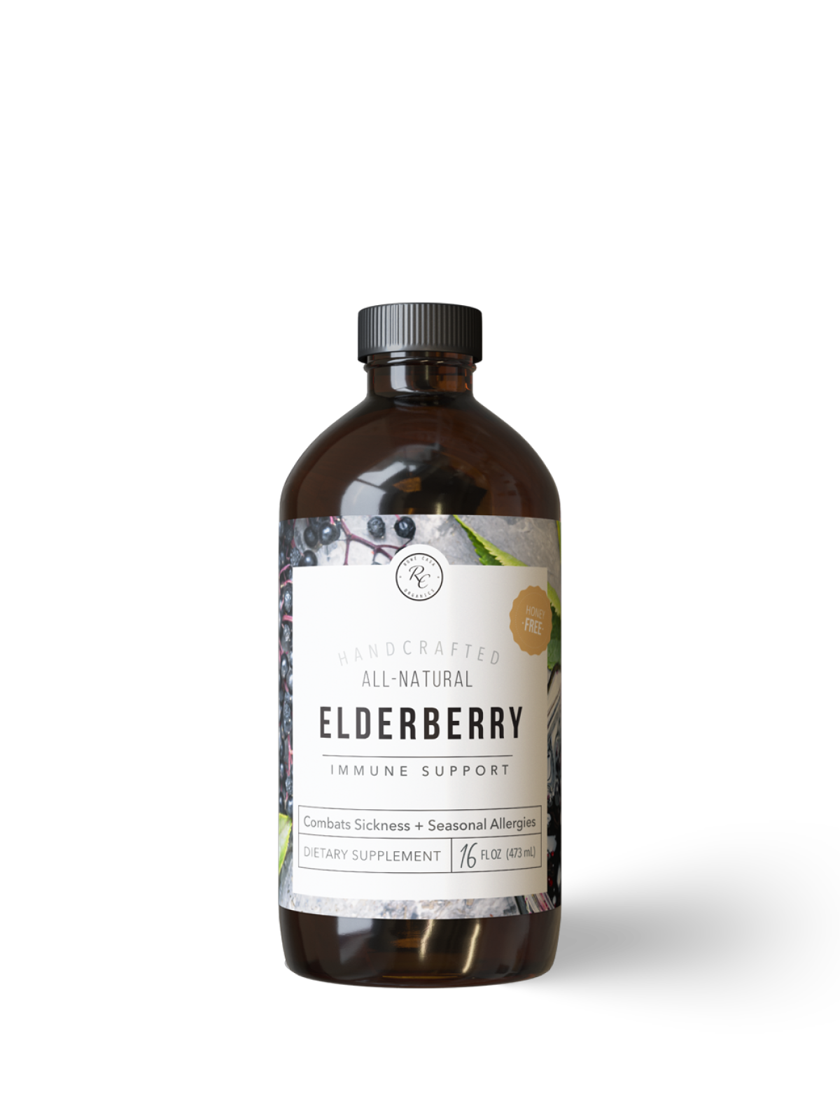 Elderberry Immune Support | 16 oz - Honey Free Elderberry