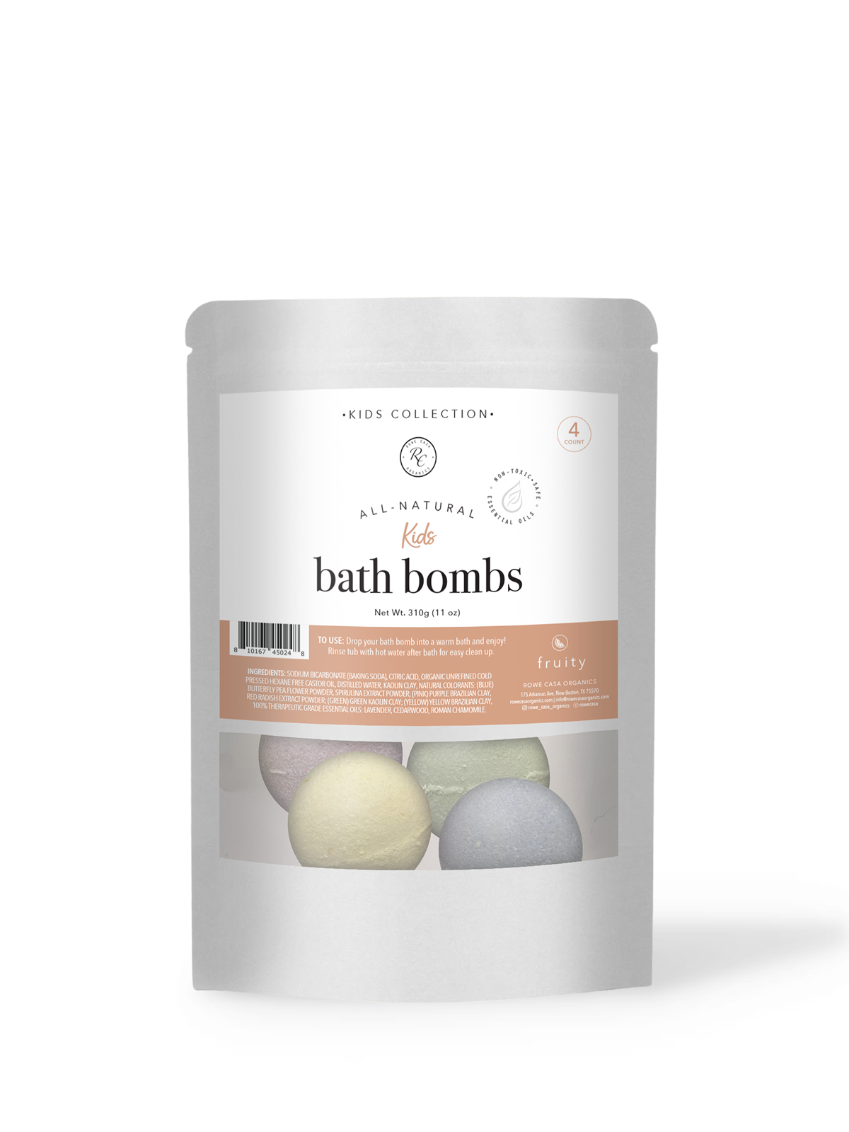 Kids Bath Bombs | 4 count - Fruity